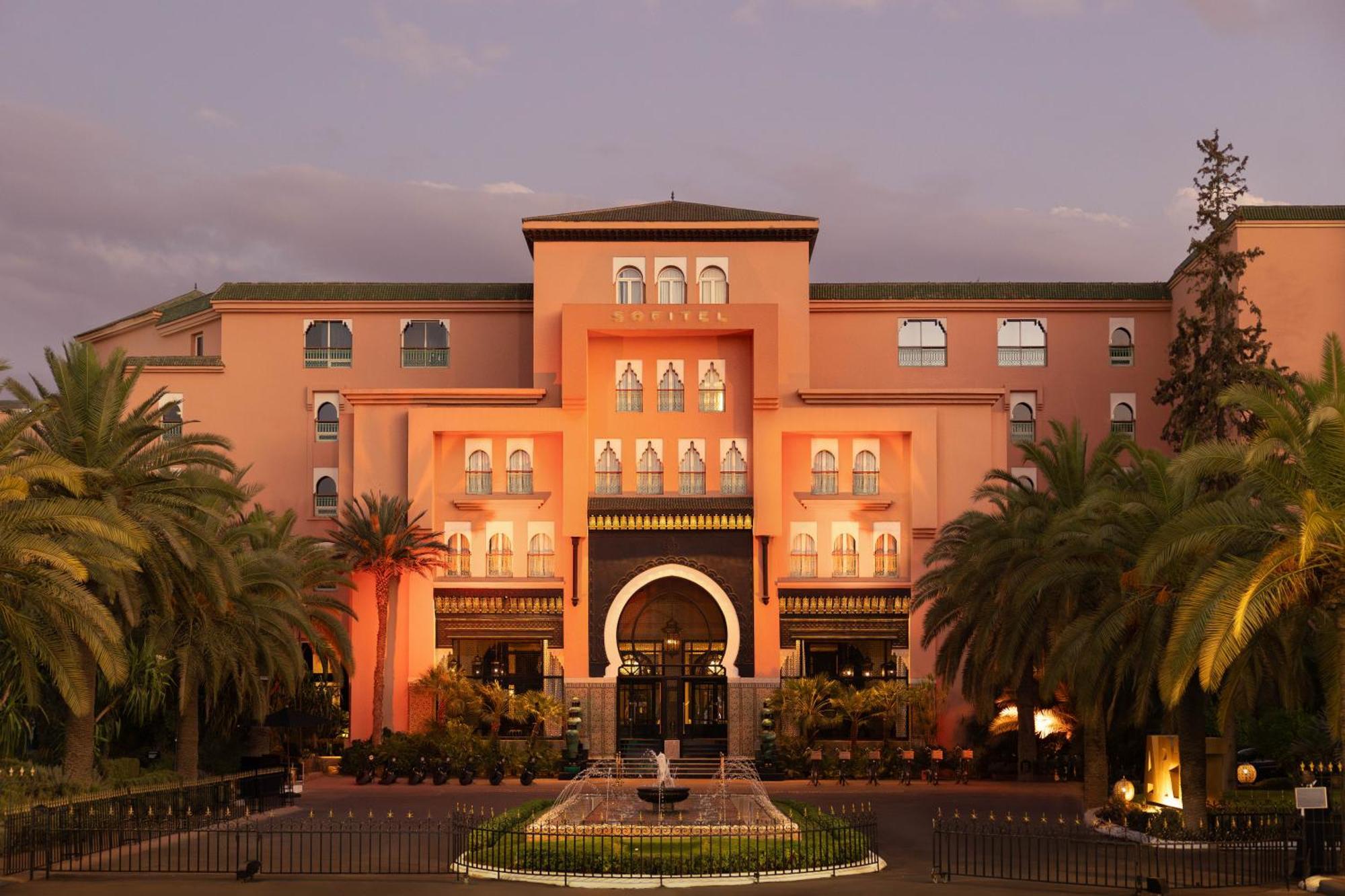 索菲特马拉喀什酒廊和Spa酒店 外观 照片 The main entrance of the hotel