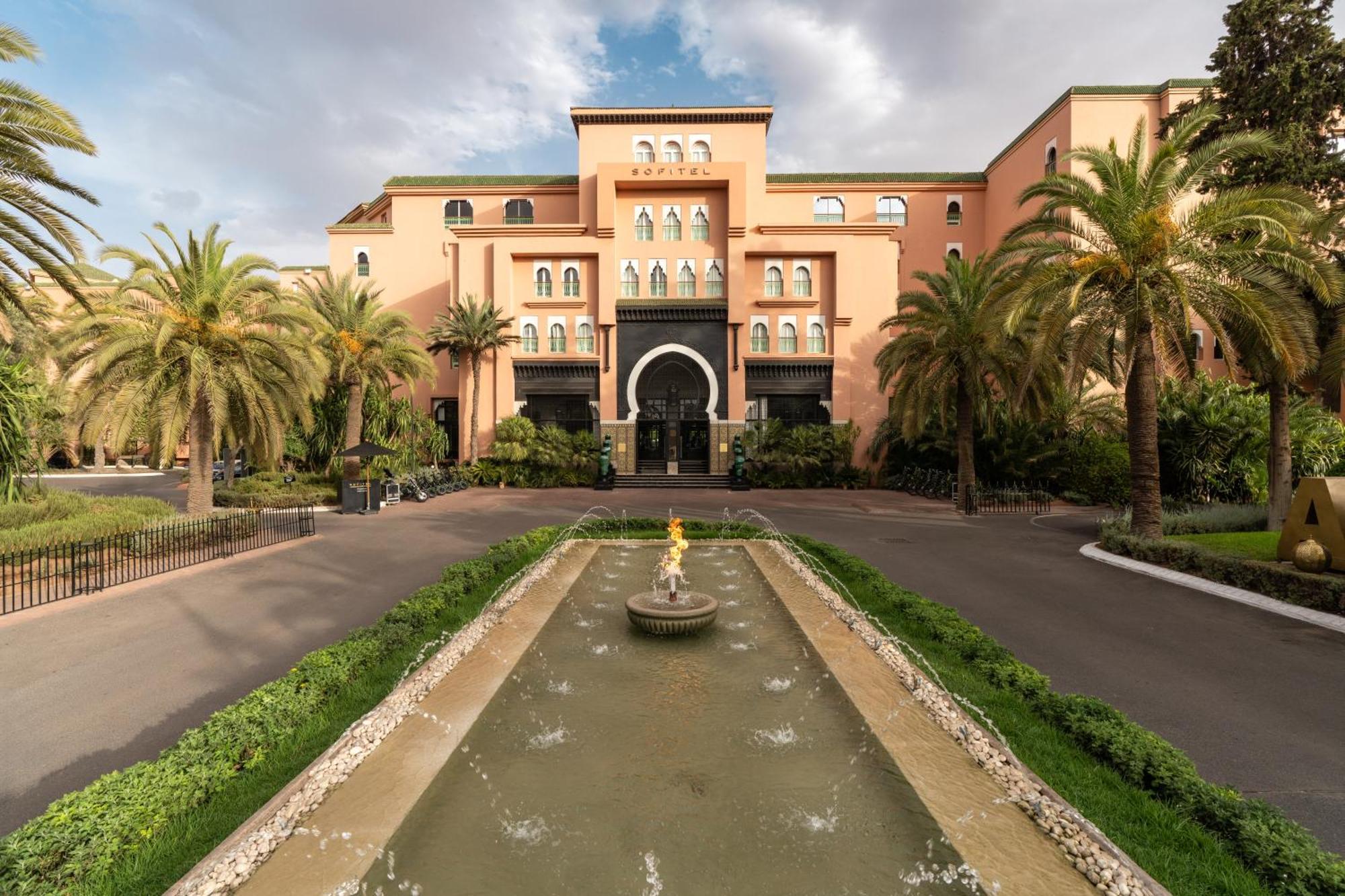 索菲特马拉喀什酒廊和Spa酒店 外观 照片 The main entrance of the hotel